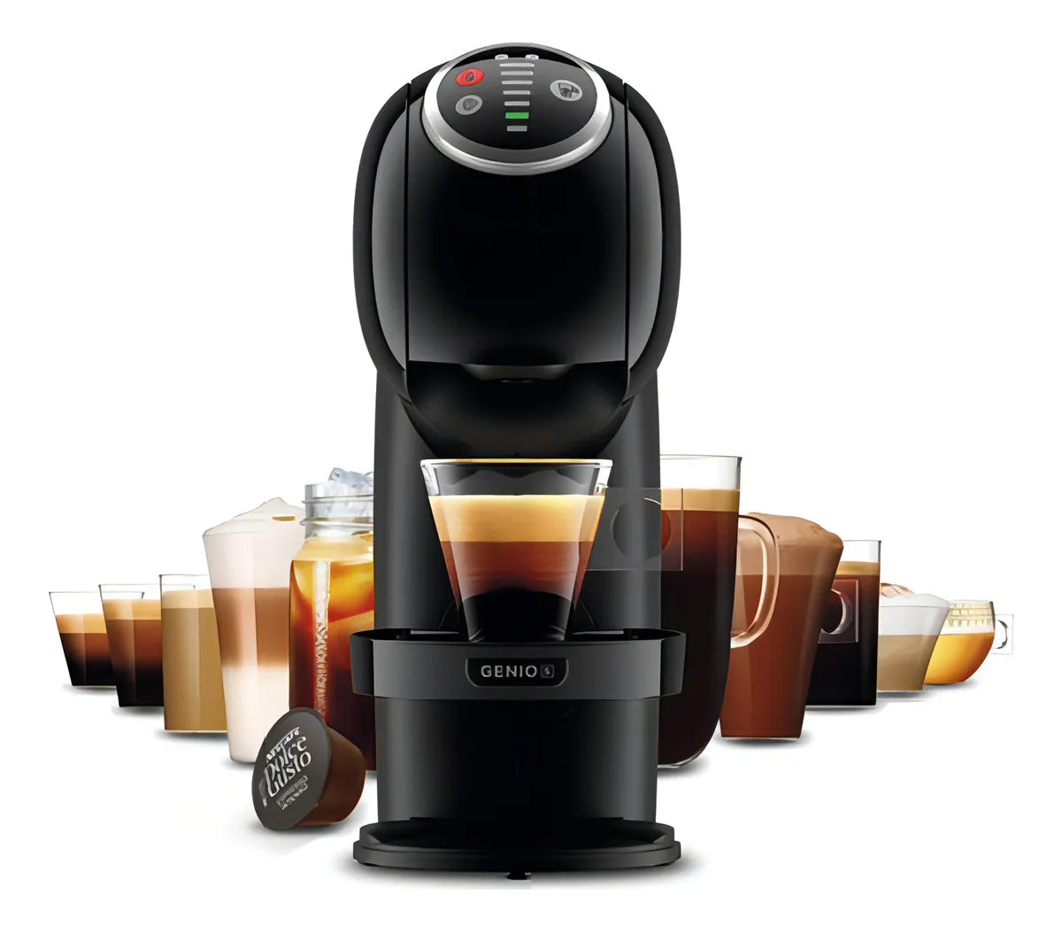 Cafetera Automatica De Capsulas Dolce Gusto Genio Plus Bk