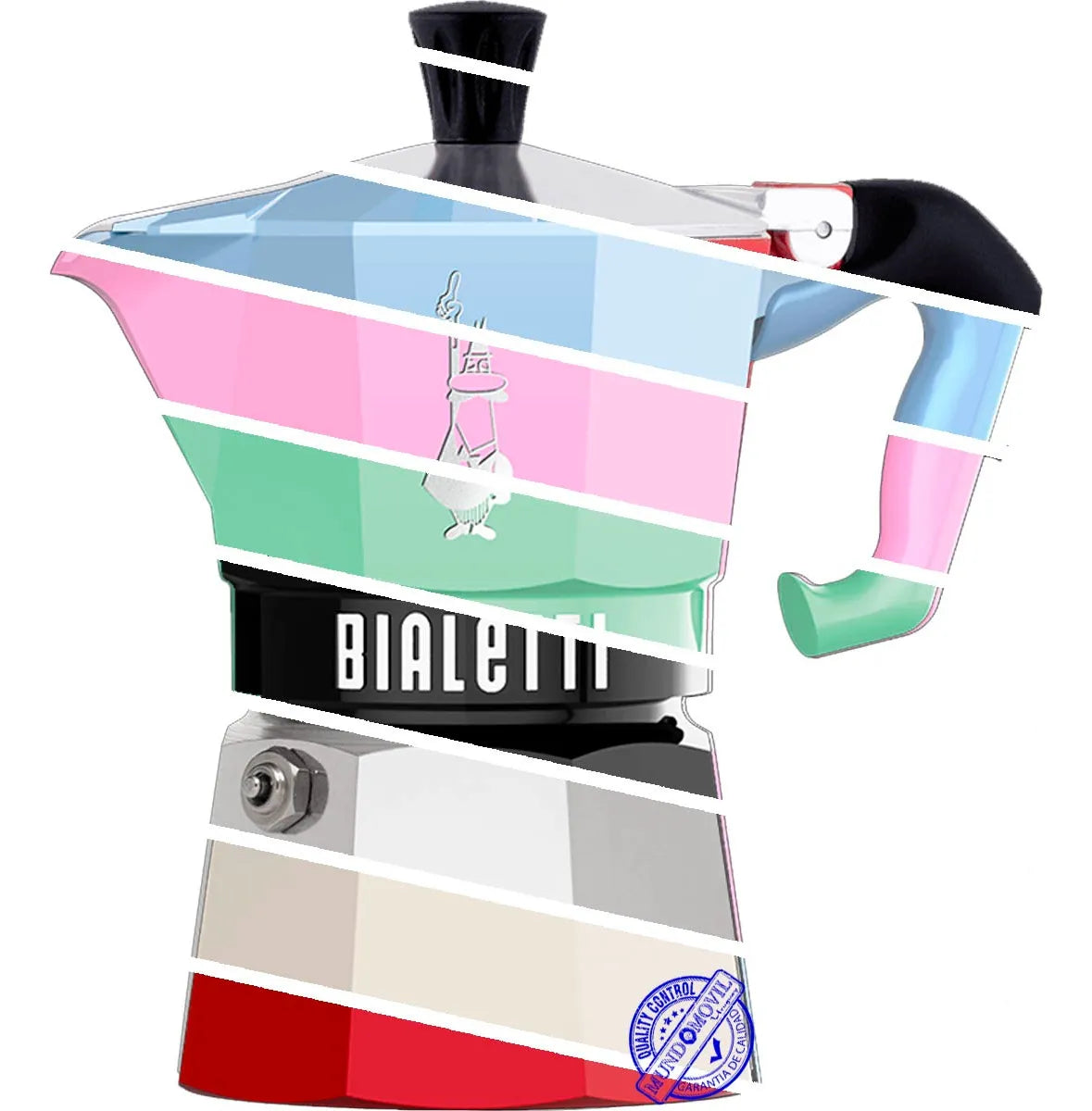 Cafetera portátil Bialetti Moka Express 6 Tazas manual italiana
